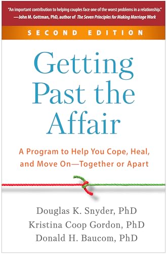 Book cover titled Getting Past the Affair with a red and green knotted string.