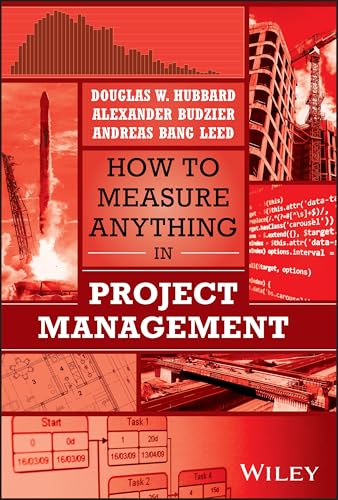 Book cover: "How to Measure Anything in Project Management" with imagery of construction and data.
