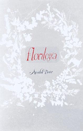 Book cover, "Florilegia" by Annabel Dover, with white floral wreath.