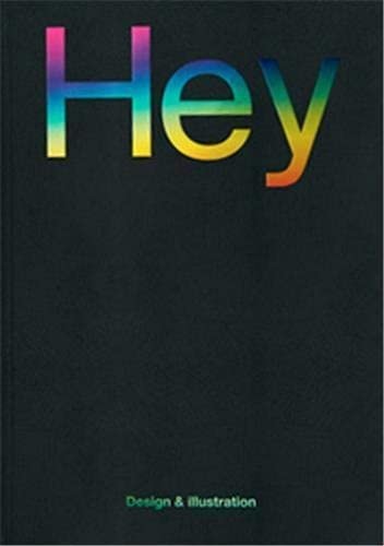 Book cover with the word "Hey" in rainbow gradient lettering.
