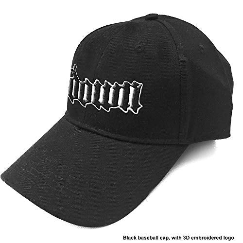 Black baseball cap with white 3D embroidered Down logo on the front.