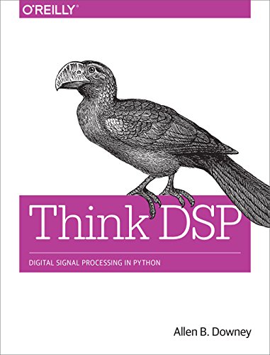 Book cover: bird illustration with title "Think DSP" in purple text.