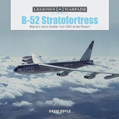 B-52 Stratofortress bomber book cover with aircraft in flight.