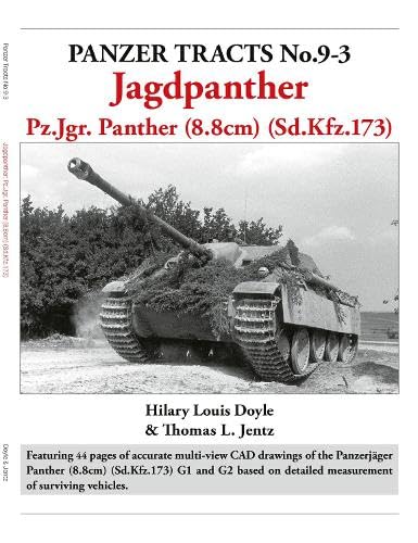 Book cover titled Panzer Tracts No.9-3 Jagdpanther featuring a black and white tank photo.