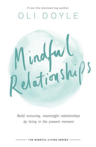 Book cover with teal script reading “Mindful Relationships” on a light blue wash.