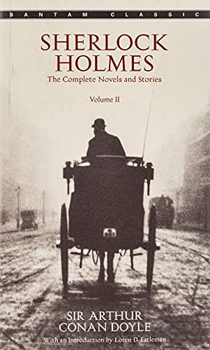 Bantam Classics edition of "Sherlock Holmes Volume 2" with a vintage cover image.
