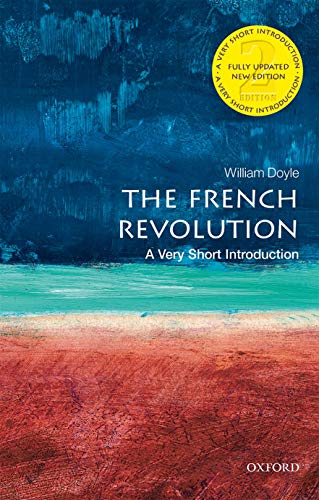 Book cover: “The French Revolution” with abstract blue, red, and green art.