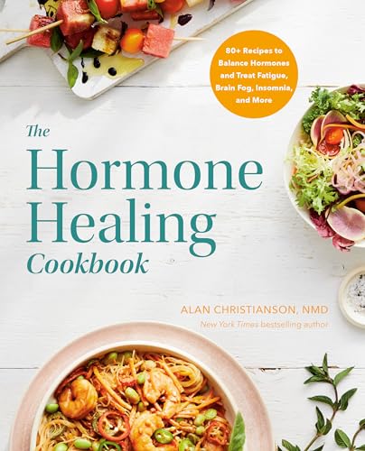 Cookbook cover with colorful food photography and teal title text.