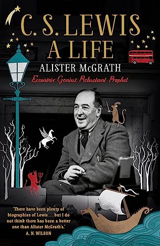 Book cover with C.S. Lewis' portrait, likely with a classic or vintage design theme.