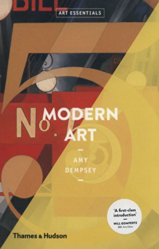 Book cover for "Modern Art" by Amy Dempsey, with abstract geometric shapes.