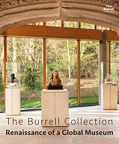 Museum interior with sculptures displayed under arched windows and light.