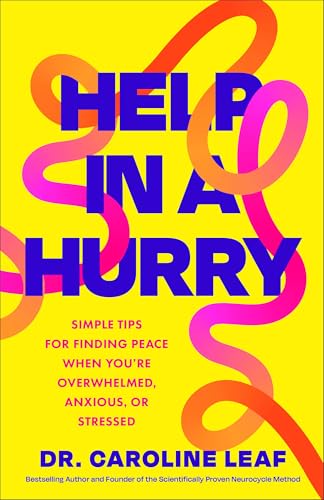 Book cover with yellow background, blue text, and abstract pink and orange squiggly lines.
