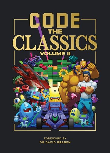 Book cover: "Code the Classics Volume II" with pixel art and characters.
