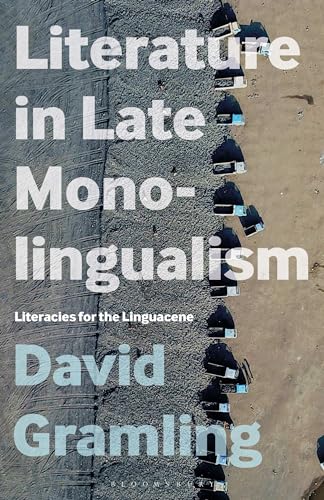 Book cover with large white text over a sandy beach with chairs.