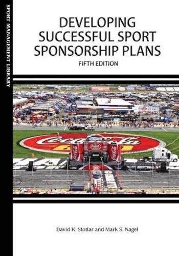 Book cover: "Developing Successful Sport Sponsorship Plans," fifth edition, with race car image.