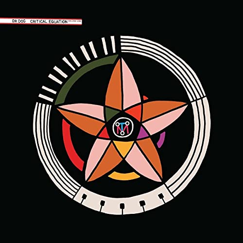 Dr. Dog’s “Critical Equation” CD cover: abstract starburst on black background.