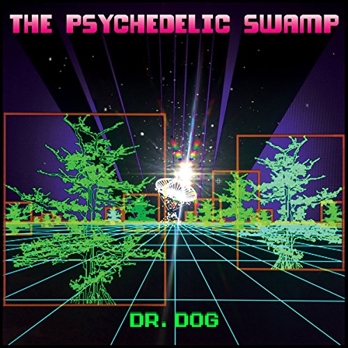 CD cover for Dr. Dog’s “The Psychedelic Swamp” with pixelated trees.