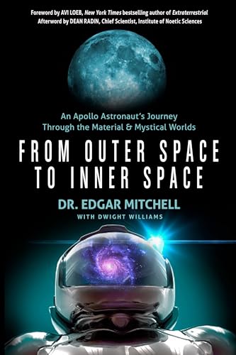Book cover: Earth and a space helmet with a galaxy reflection.