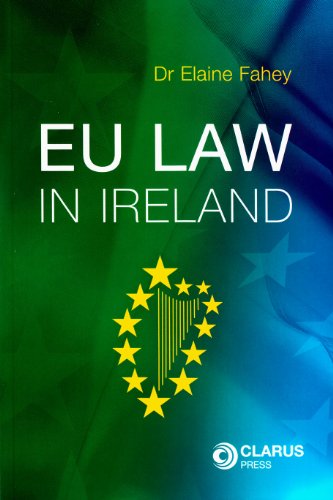 Book cover: “EU Law in Ireland” with EU and Irish symbols.
