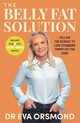 Book cover featuring a blonde woman and title “The Belly Fat Solution”.