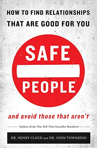 Book cover: red stop sign with "SAFE PEOPLE" text, white background.