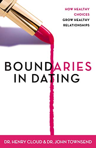Book cover: "Boundaries in Dating" with red lipstick dripping down.