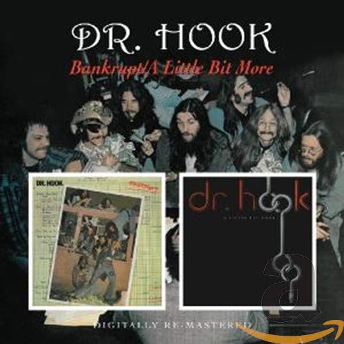 "CD cover with 'Dr. Hook' title, band photo, and album artwork overlays."