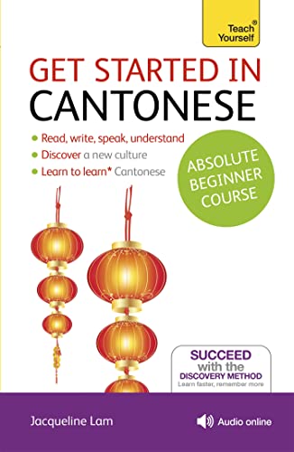 Cantonese language learning book cover with red lanterns and text.