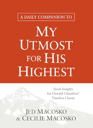 Book cover with red and white text: "My Utmost for His Highest.
