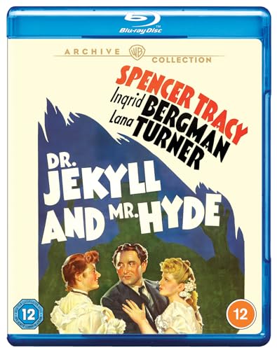 Dr. Jekyll & Mr. Hyde" 1941 Blu-ray cover with Spencer Tracy, Ingrid Bergman.