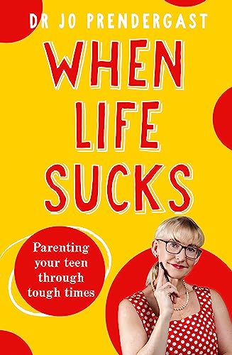 Book cover with red text, author name, and woman in a polka dot dress.