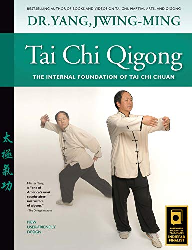 Book cover featuring Dr. Yang, Jwing-Ming demonstrating Tai Chi Qigong form.