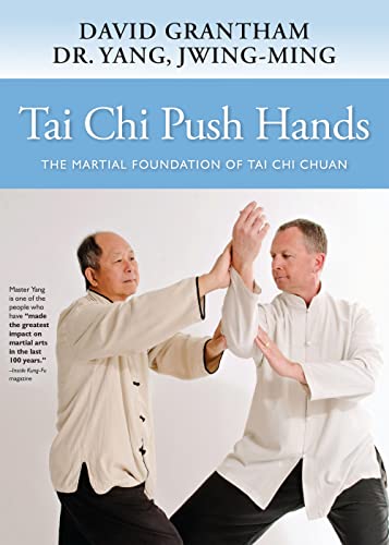 Book cover: two men practicing Tai Chi Push Hands, facing each other.