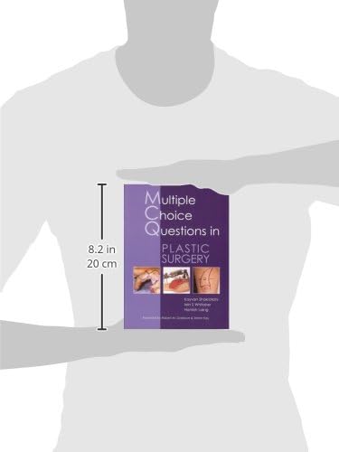 Book cover: “Multiple Choice Questions in Plastic Surgery” with medical images.