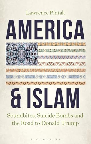 Book cover: "America & Islam" with an Islamic star and American flag design.