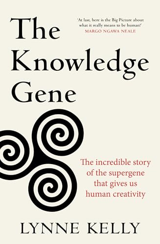 Book cover: "The Knowledge Gene" by Lynne Kelly, with spiral design.