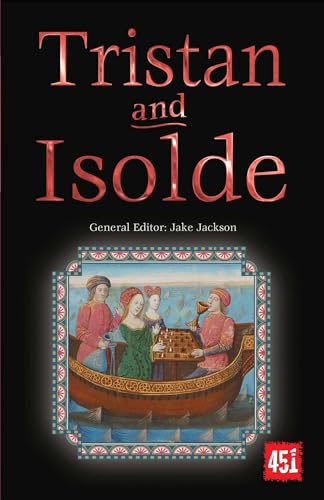 Book cover: “Tristan and Isolde” with medieval illustration of a boat scene.