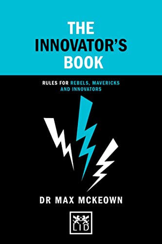 Book cover with teal title and white lightning bolt graphic.