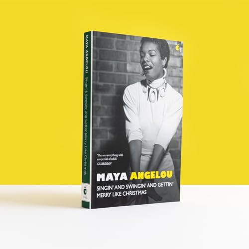 Book cover featuring Maya Angelou in a white shirt, smiling upwards.