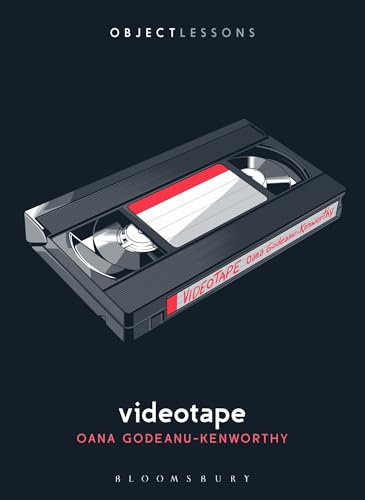 Isometric illustration of a gray VHS videotape with red labeling.