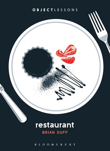 Book cover: plate with food, cutlery, and text "Restaurant" by Brian Duff.