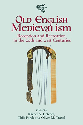 Book cover: "Old English Medievalism" with image of a medieval harp.