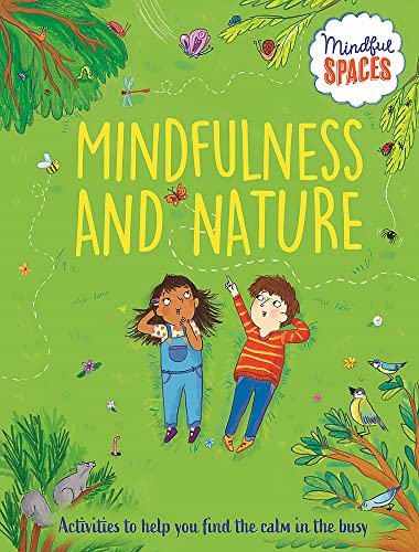 Book cover with children lying in grass surrounded by nature illustrations.