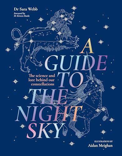 Book cover: constellations of Leo and Monoceros on a dark blue background.