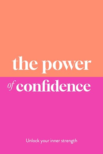 Book cover with text "The Power of Confidence" on orange and pink background.