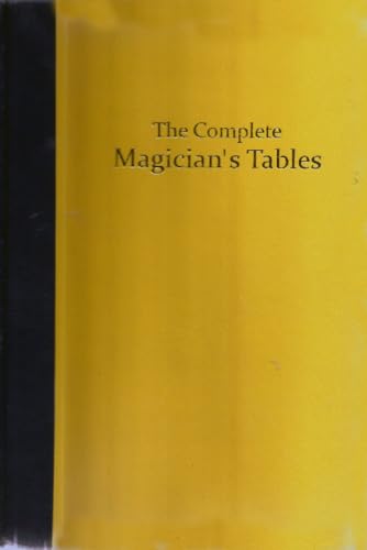 Yellow book cover with black spine, titled “The Complete Magician’s Tables.”