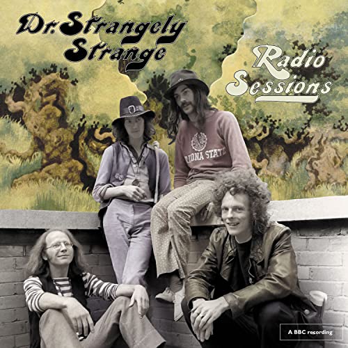 Dr. Strangely Strange album cover featuring four musicians in a field.