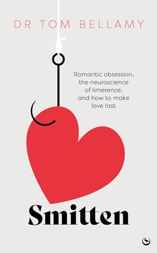 Book cover with a red heart on a fishing hook against a grey background.