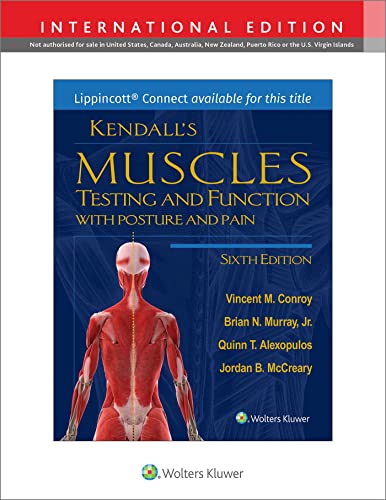 Book cover: "Kendall's Muscles" with anatomical illustration of human musculature.
