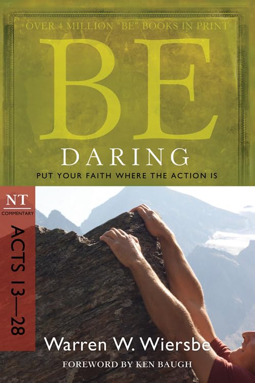 Book cover: "Be Daring," with image of hands climbing a rocky slope.